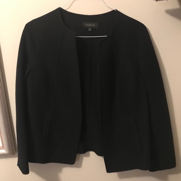 Talbots Jackets & Blazers - VTG Large Talbots Black Wool Coat